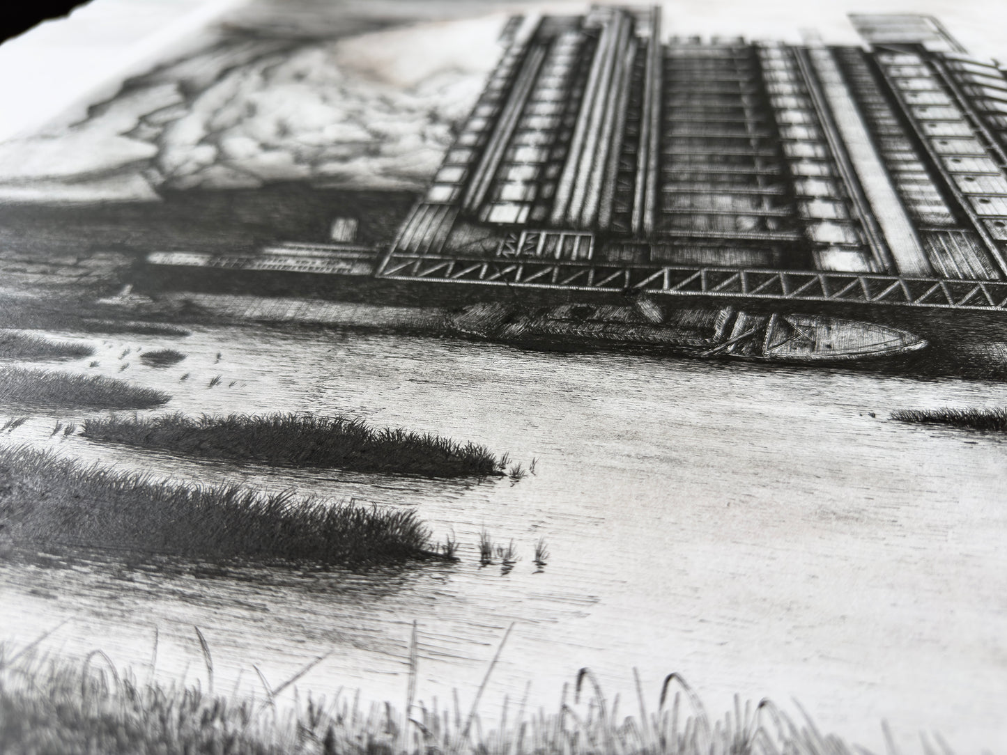The Old Lloyds building (Original ink drawing)