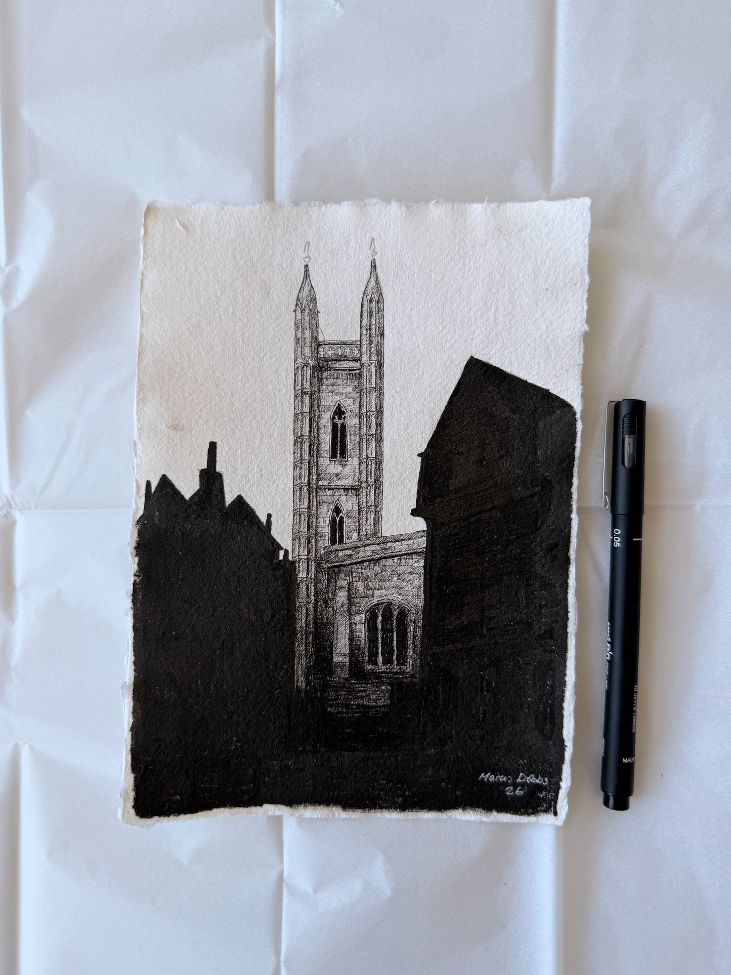 St Mary Aldermary (14.8 x 21cm)