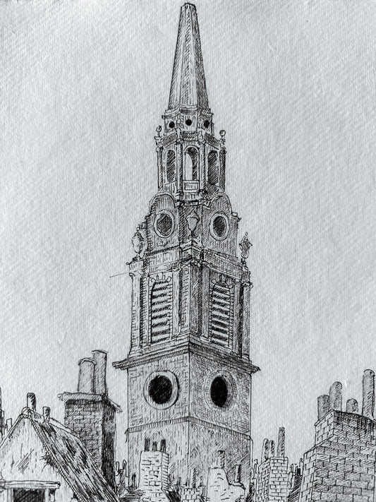 St Martin-in-the-fields (A4 original Drawing)