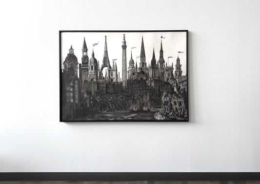 From The Garden of Sir Christopher Wren - (Original A1 Drawing) 2023