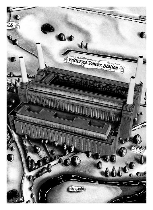 Battersea Power Station (A4 print)