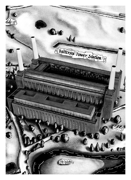 Battersea Power Station (A4 print)