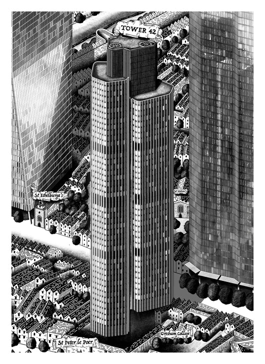 Tower 42 (A4 Print)