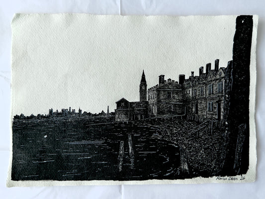 Old Whitehall Stairs (29.7 x 21cm)