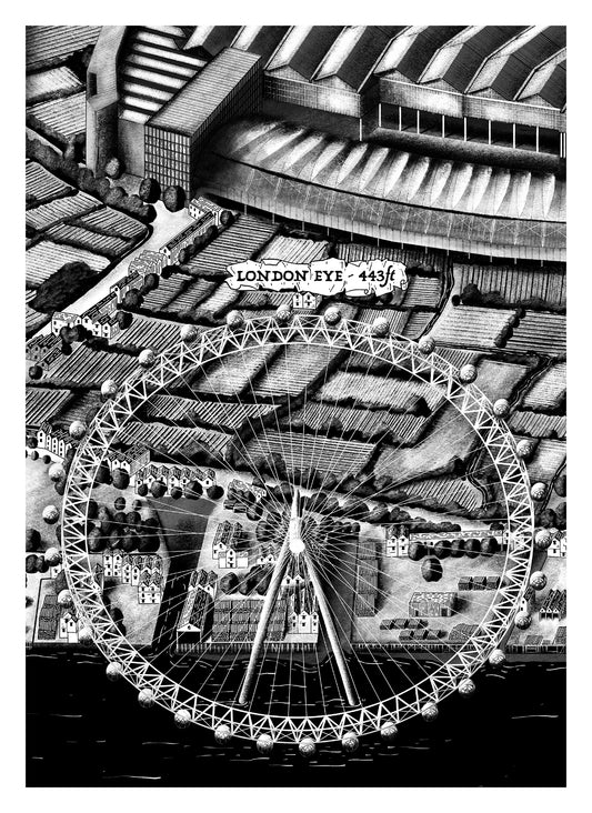 London Eye (A4 Print)