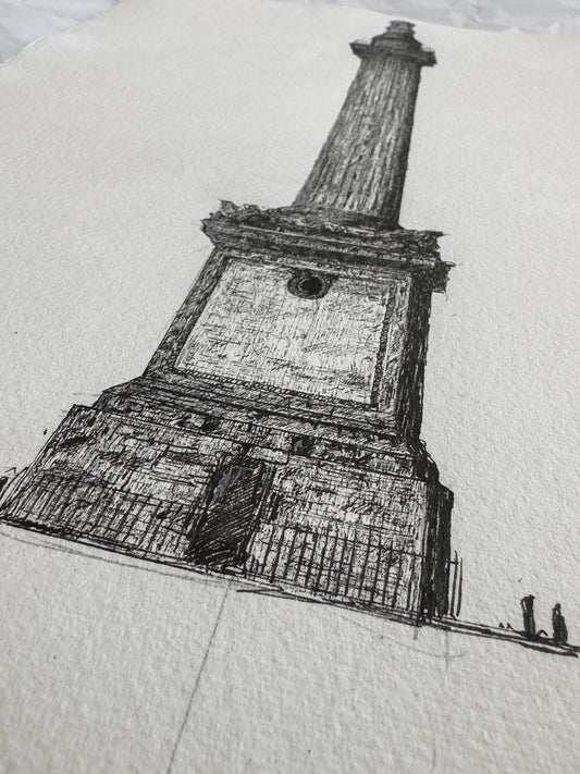 Original Drawing - Monument, London (NEW) 29.7 cm x 42 cm