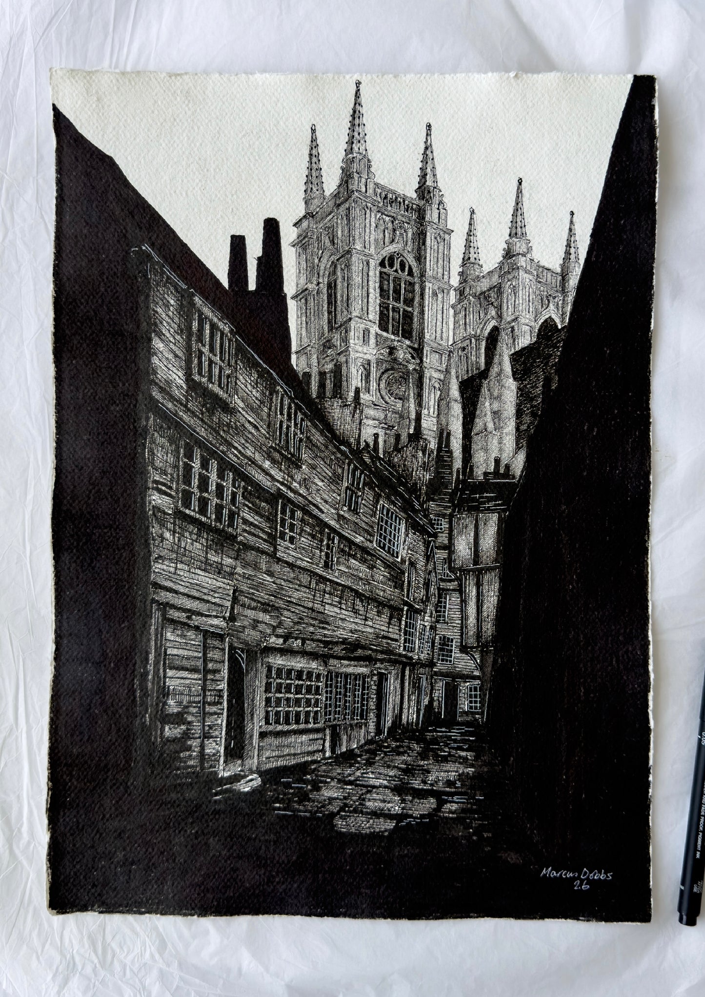 The alleys of Westminster (29.7 x 42cm)