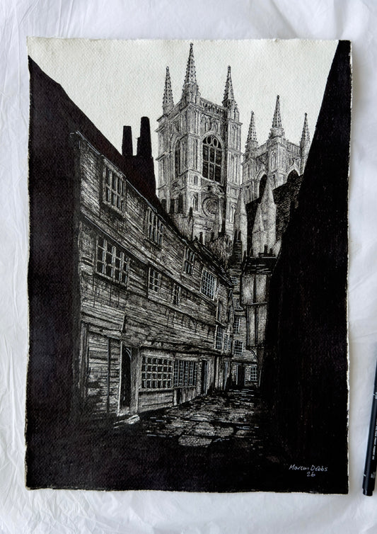 The alleys of Westminster (29.7 x 42cm)