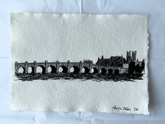 Old Westminster Bridge (21 x 14.8cm)