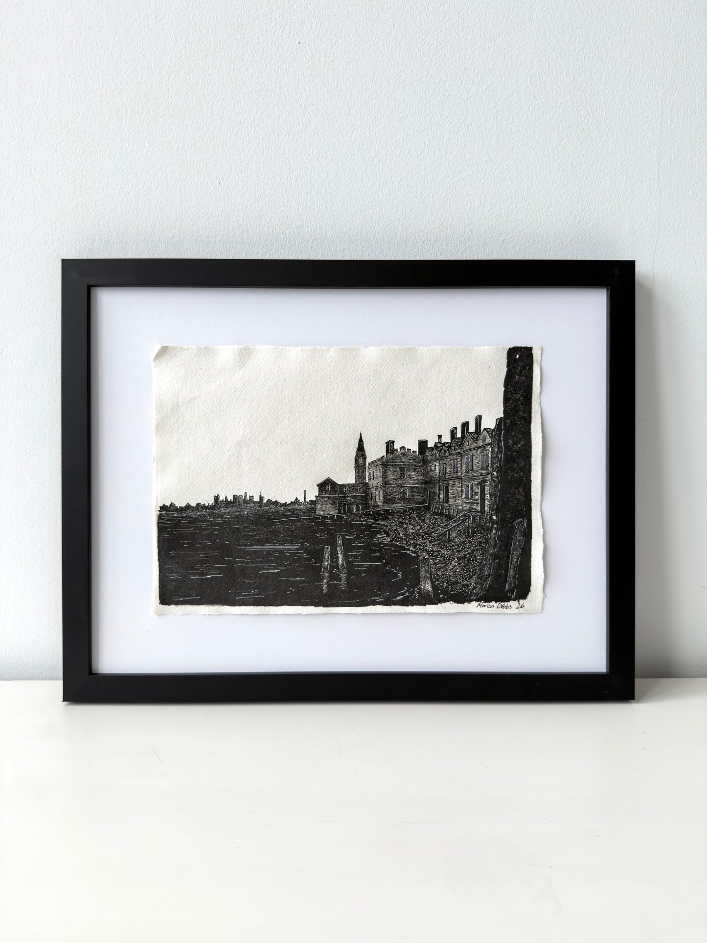Old Whitehall Stairs (29.7 x 21cm)