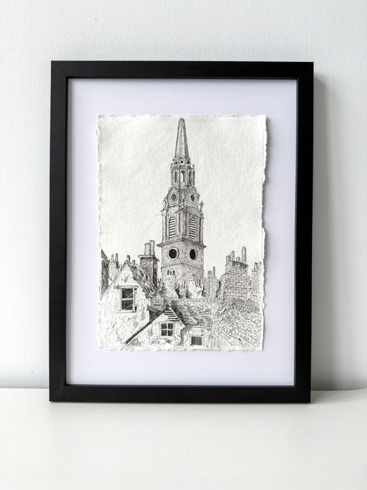 St Martin-in-the-fields (A4 original Drawing)