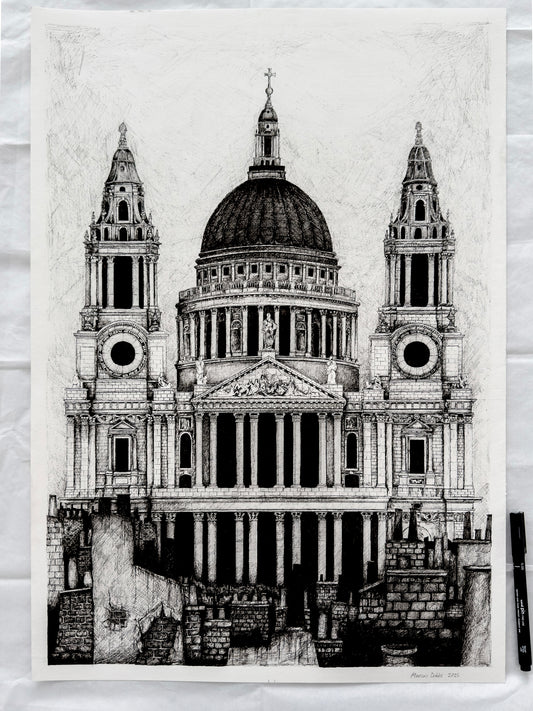 St Paul’s Cathedral (Original A2 Drawing)- 2015