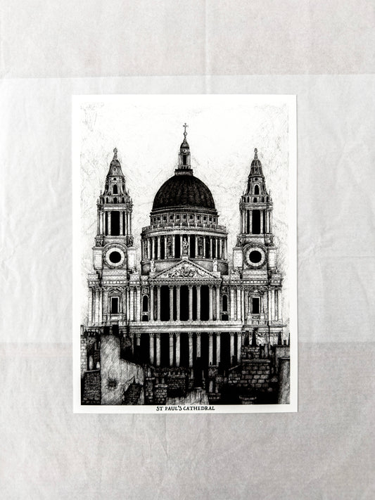 St Pauls Cathedral (A4 print)