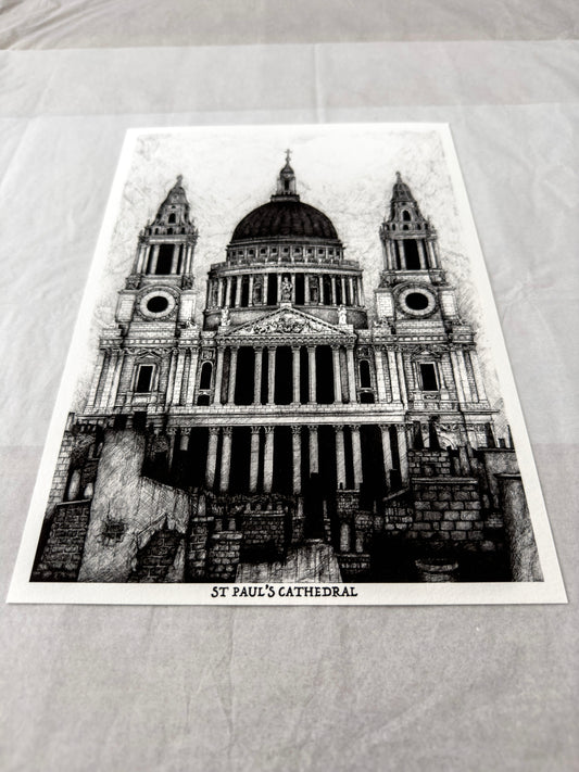 St Pauls Cathedral (A4 print)