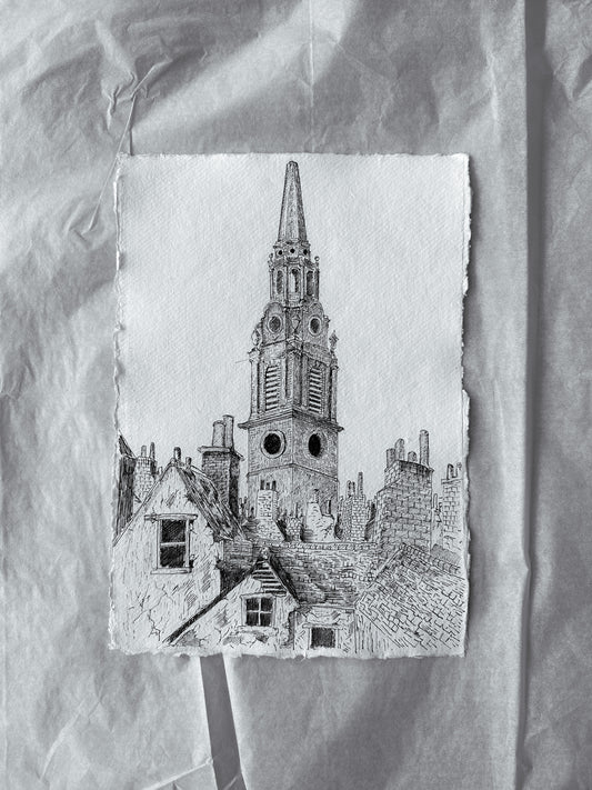 St Martin-in-the-fields (A4 original Drawing)