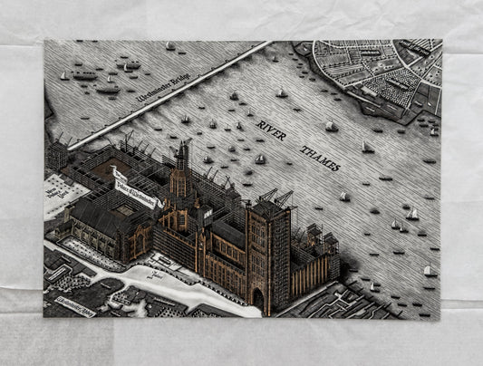 The New Palace of Westminster ( A3 test print)