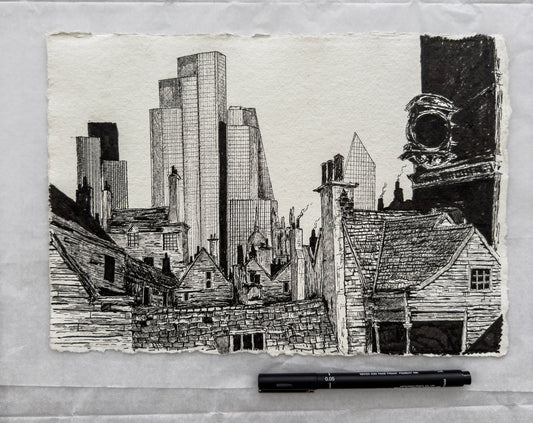 The City (A4 original sketch)